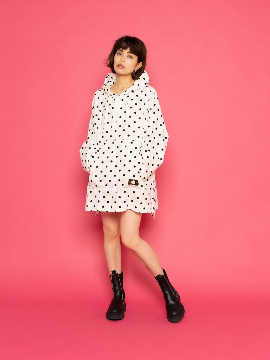 【OUTLET】little sunny bite×PINK HOUSE  coin dot hood blouse 詳細画像