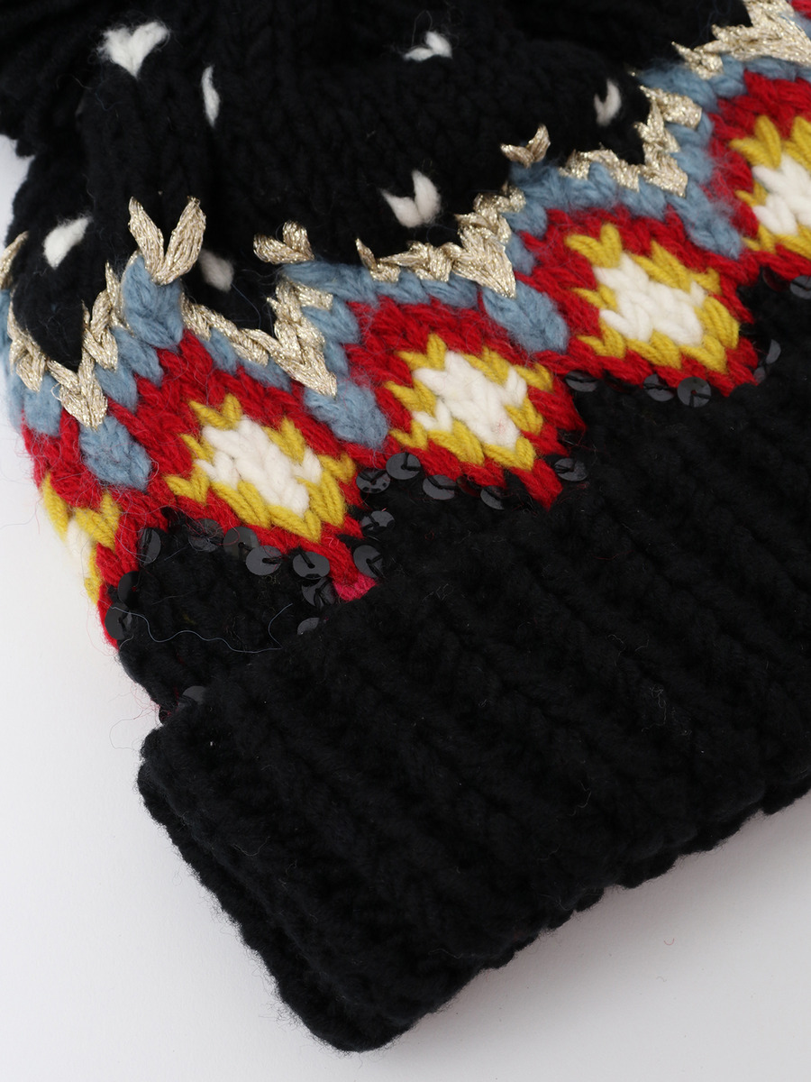 【KEITA MARUYAMA×PINK HOUSE】Handmade Knit キャップ 詳細画像