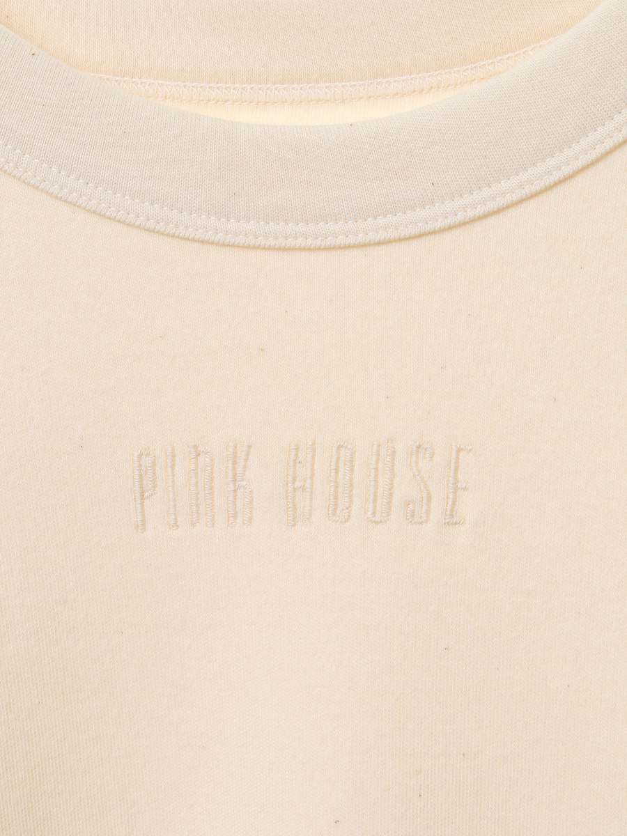 【PINK HOUSE×Synce.Earth】オーガニックコットンロングスリーブＴシャツ 詳細画像