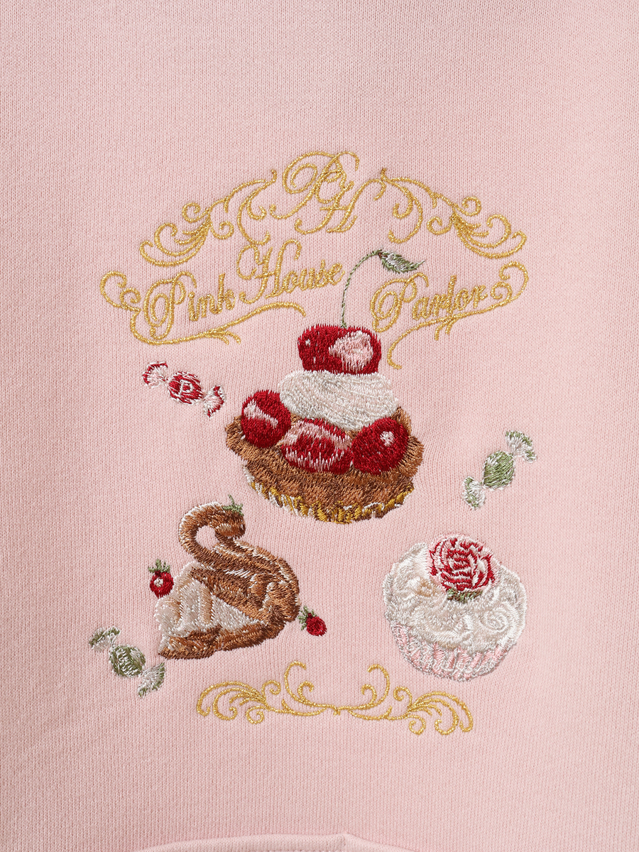 【OUTLET】ピンクハウスパーラ―刺繍フーディ 詳細画像 ミント 5