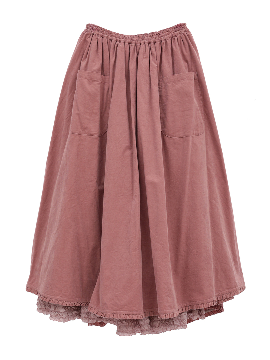 ローンフリル使いシャツコールスカート 詳細画像 ピンク 1