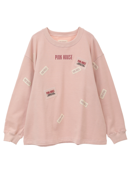 【OUTLET】PINK HOUSEワッペン使いトレーナー