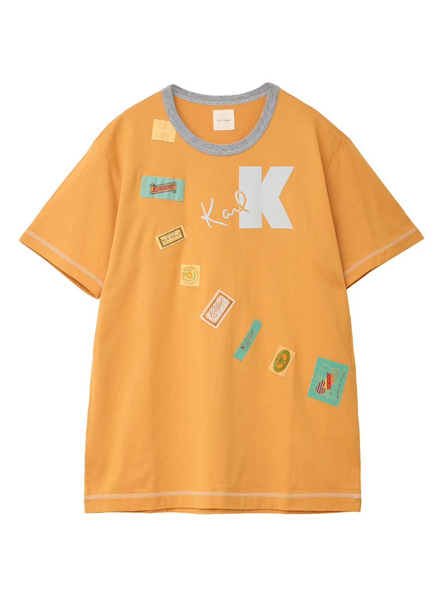 ロゴ＆ネームワッペン使いTシャツ 詳細画像 オレンジ 1