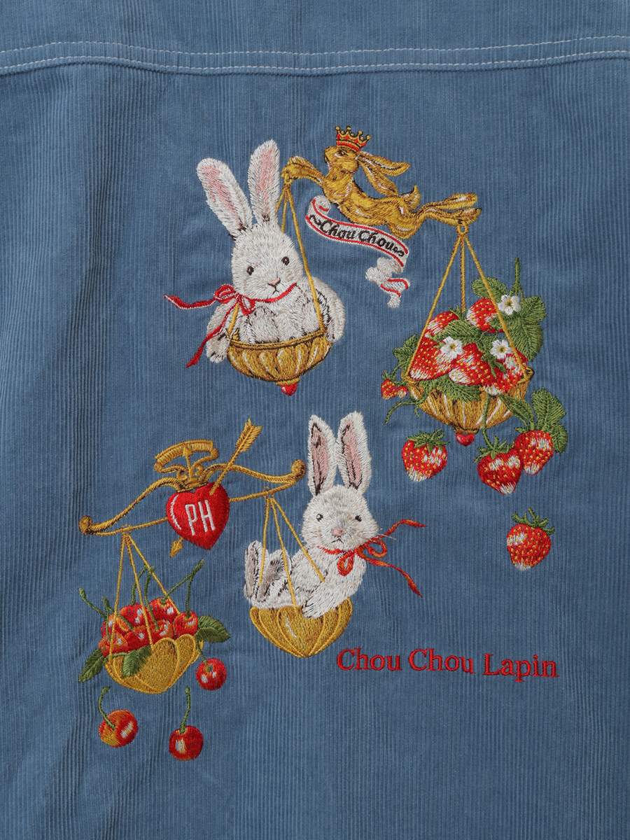 ChouChou Lapin 刺繍ブルゾン 詳細画像