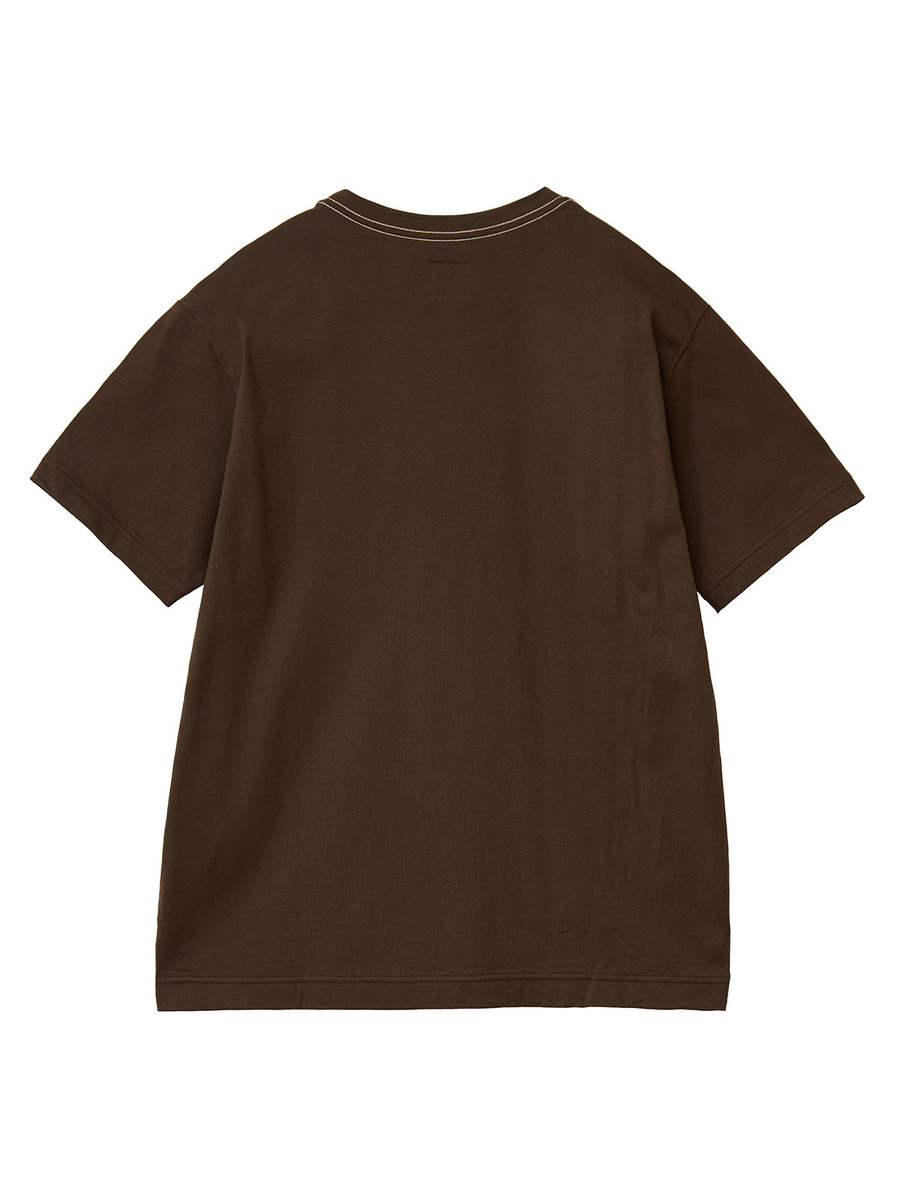 ロゴ＆ネーム使い半袖＆長袖Tシャツセット 詳細画像 シロ×カーキ 3