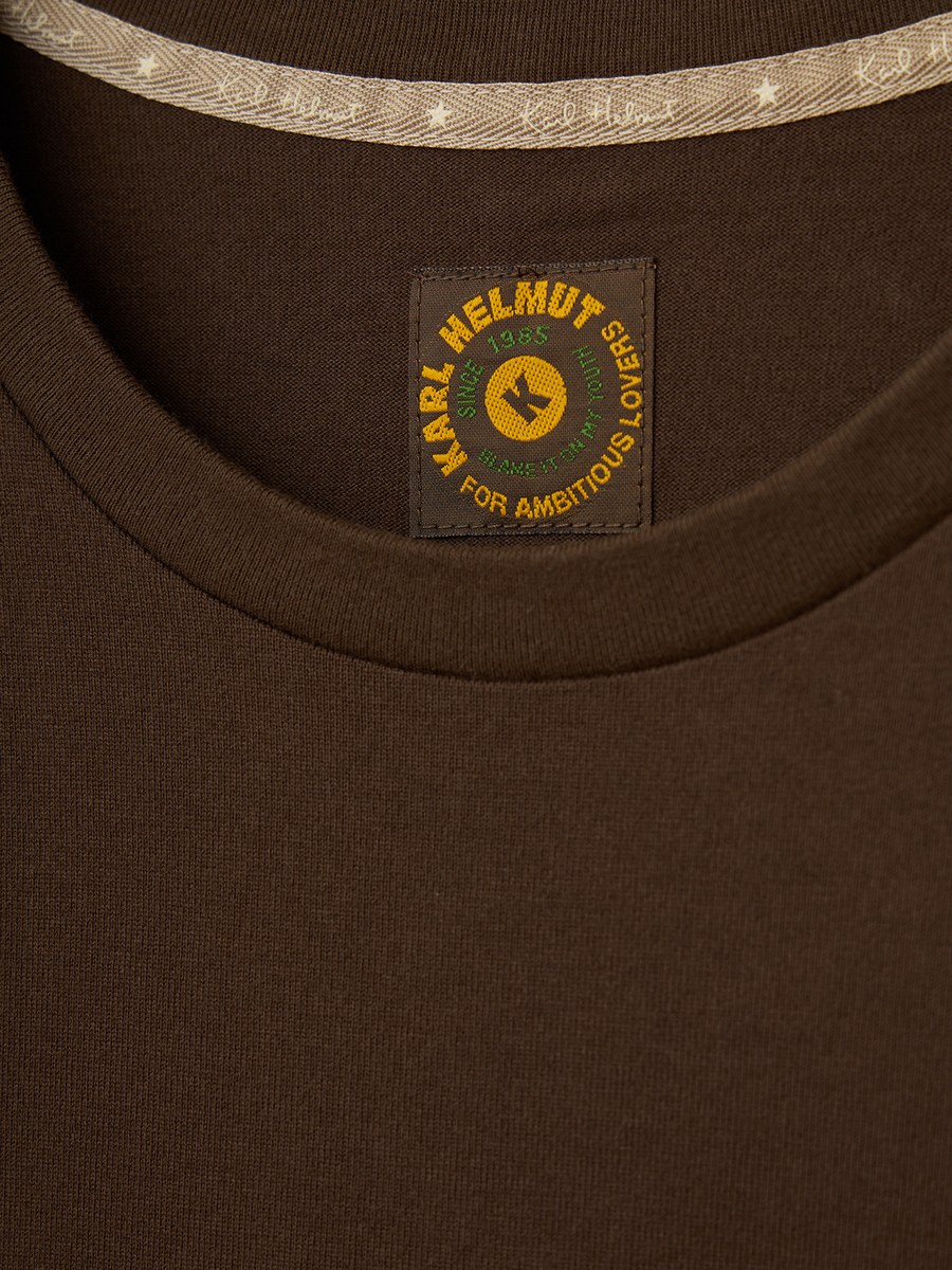 ロゴ＆ネーム使い半袖＆長袖Tシャツセット 詳細画像 シロ×カーキ 7
