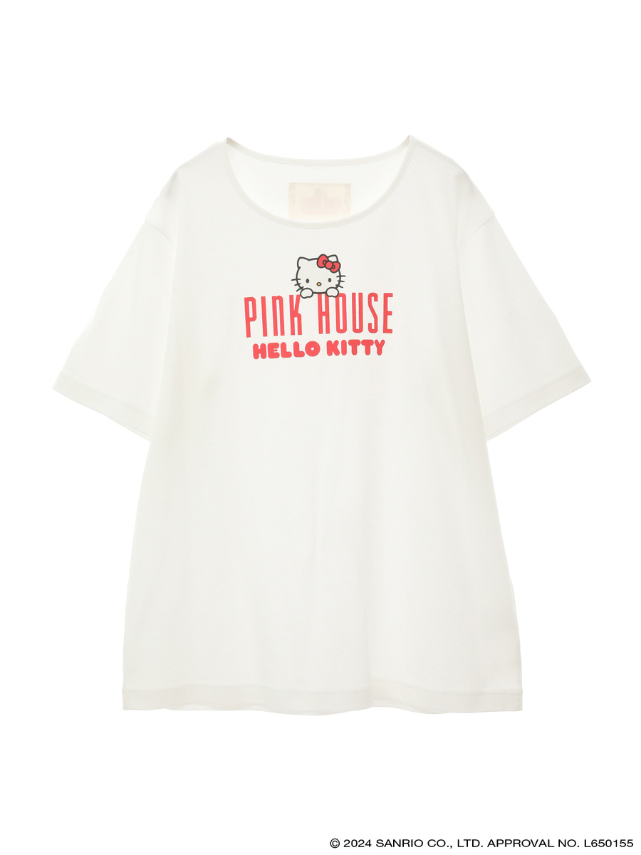 PINK HOUSE×HELLO KITTY プリントTシャツ 詳細画像 アイボリー 1