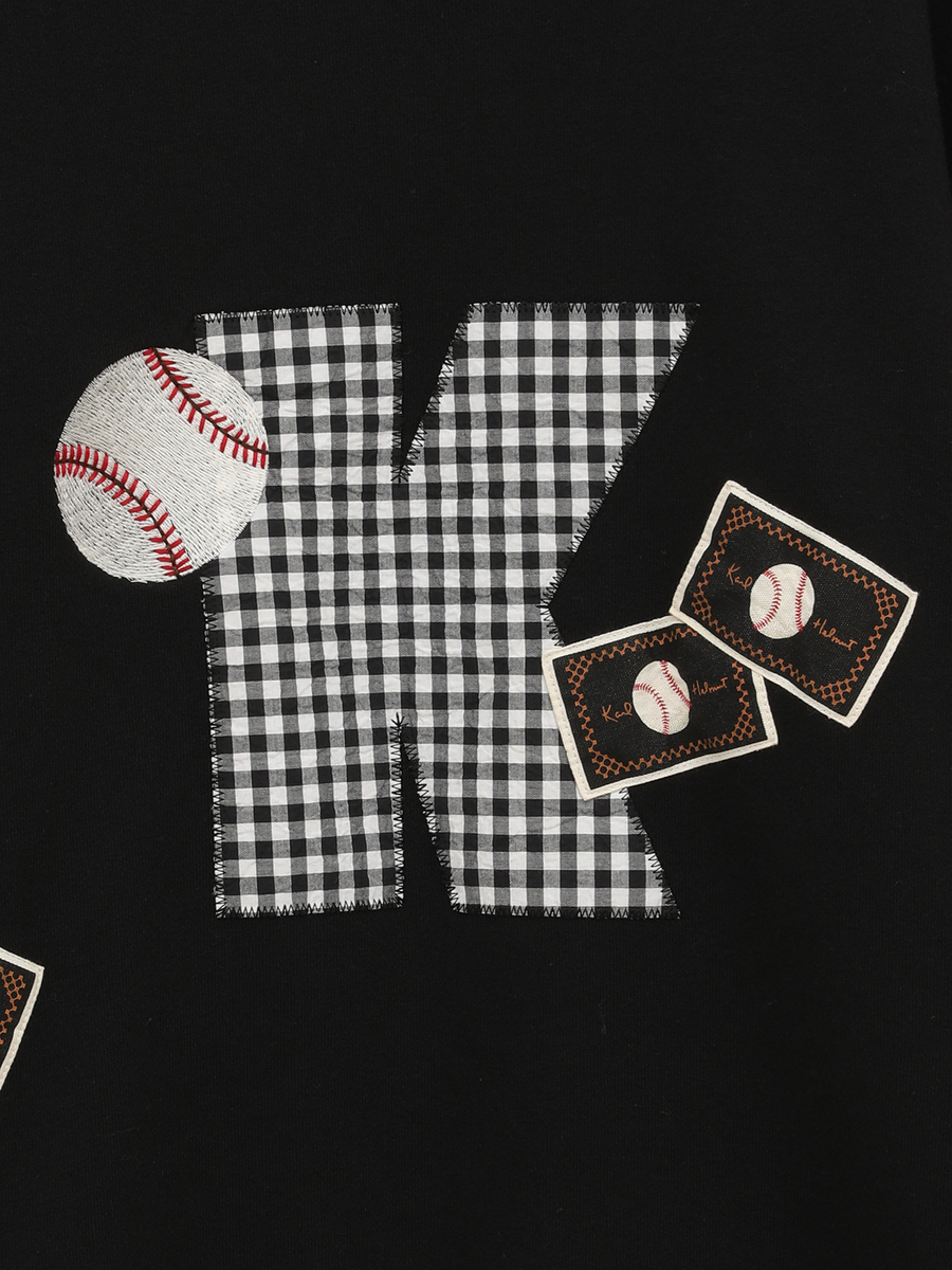 ベースボール刺繍＆ネームワッペン使いトレーナー 詳細画像 アイボリー 7
