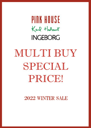  PINK HOUSE・Karl Helmut・INGEBORG MULTI BUY SPECIAL PRICE! 2/1(tue)～